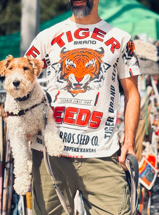 Tiger Brand Vintage Graphic Tee – Retro Seedmen Edition