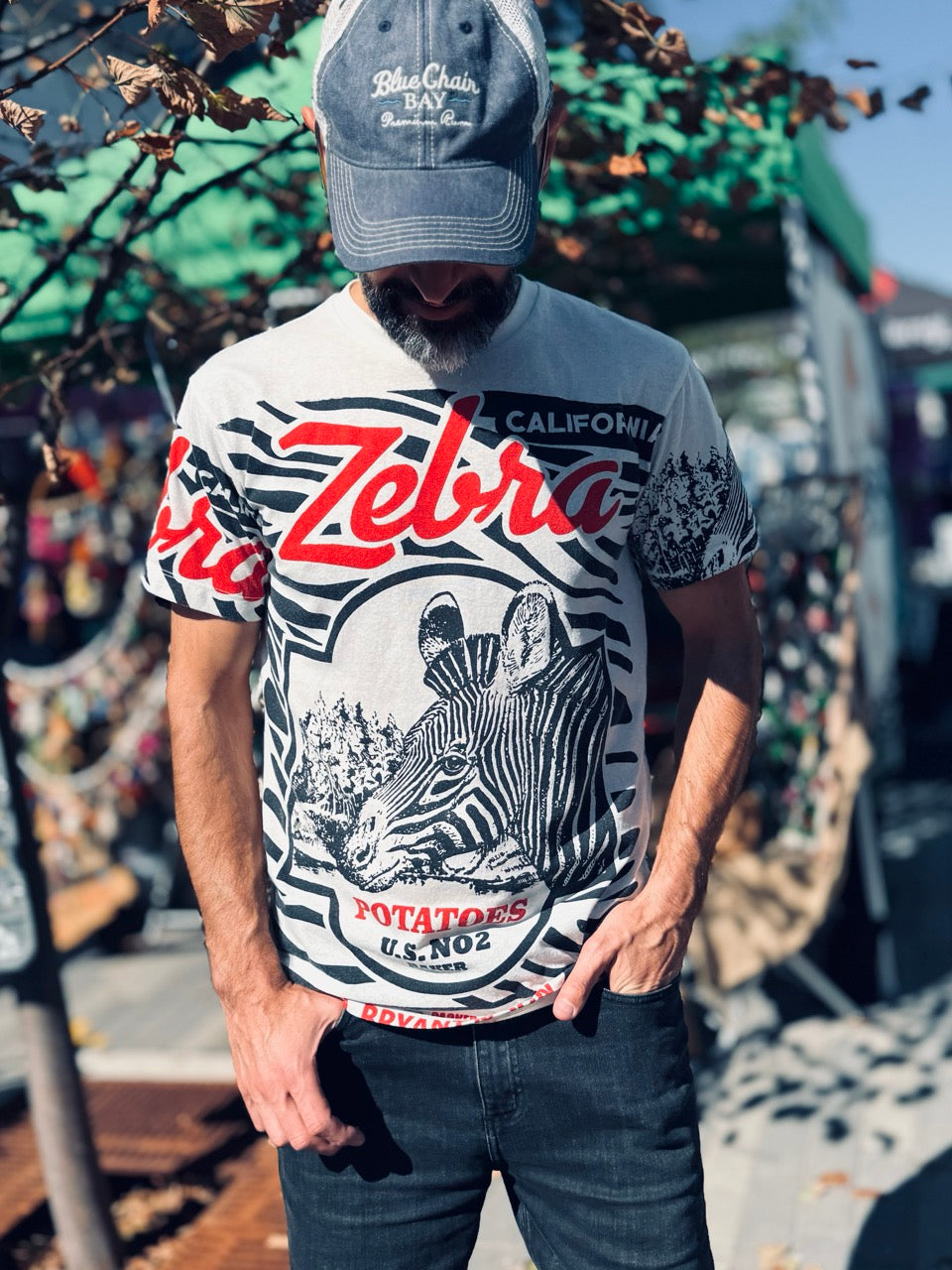 Tiger/Zebra/Wine Vintage Graphic Tee – Retro Seedmen Edition