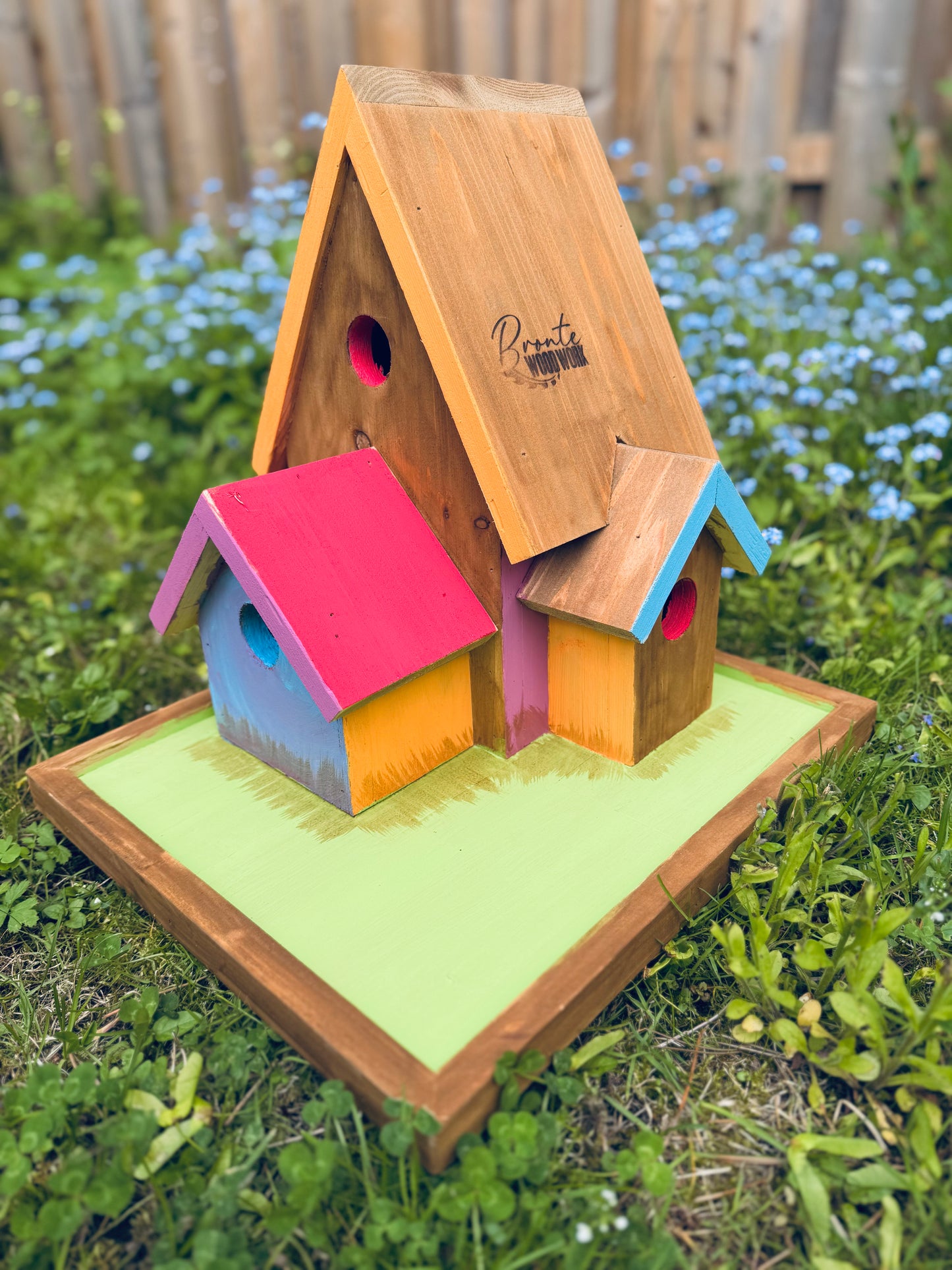 Multi-Unit Cedar Birdhouse – Handcrafted Garden Bird Condo | Made in Oakville 🇨🇦