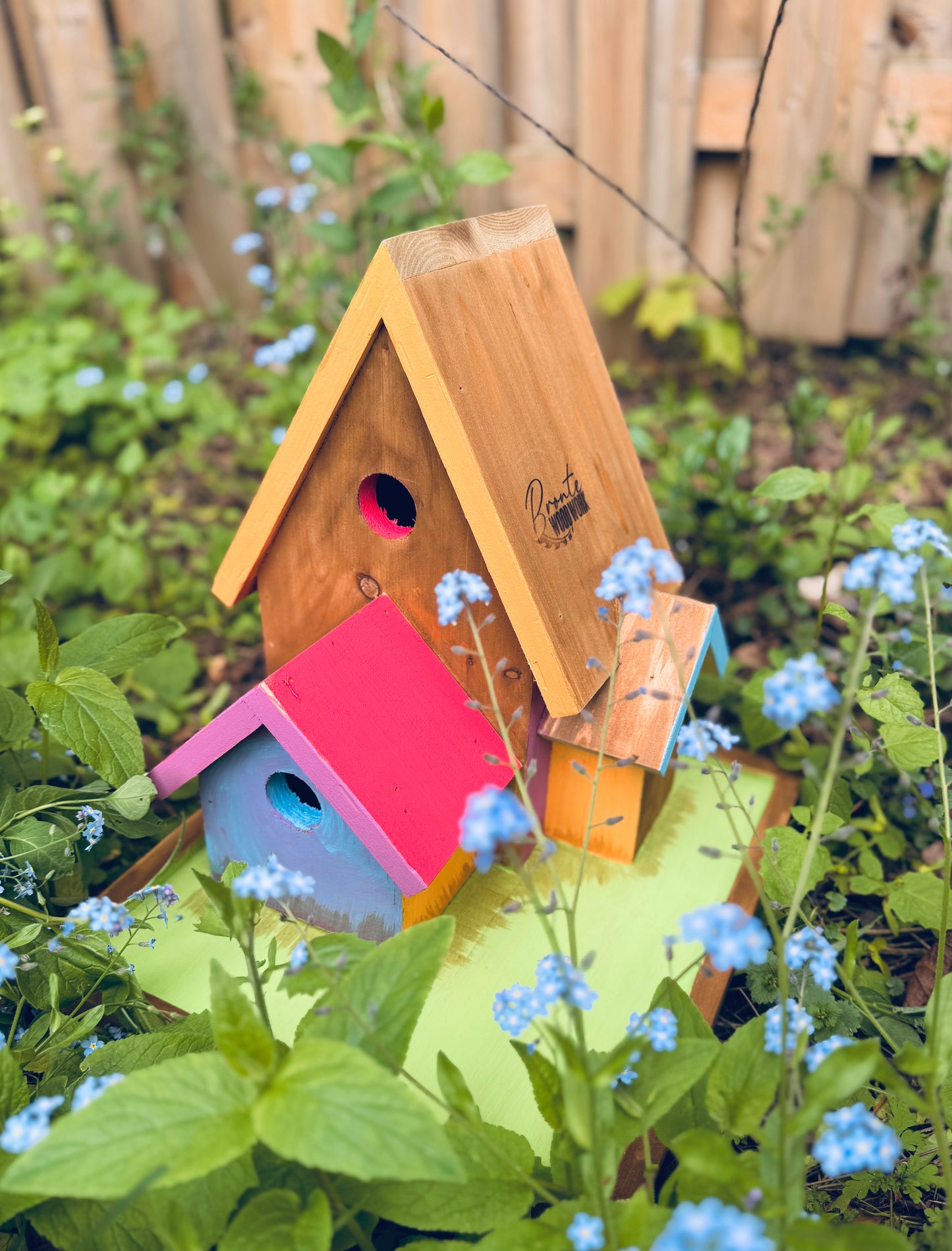 Multi-Unit Cedar Birdhouse – Handcrafted Garden Bird Condo | Made in Oakville 🇨🇦