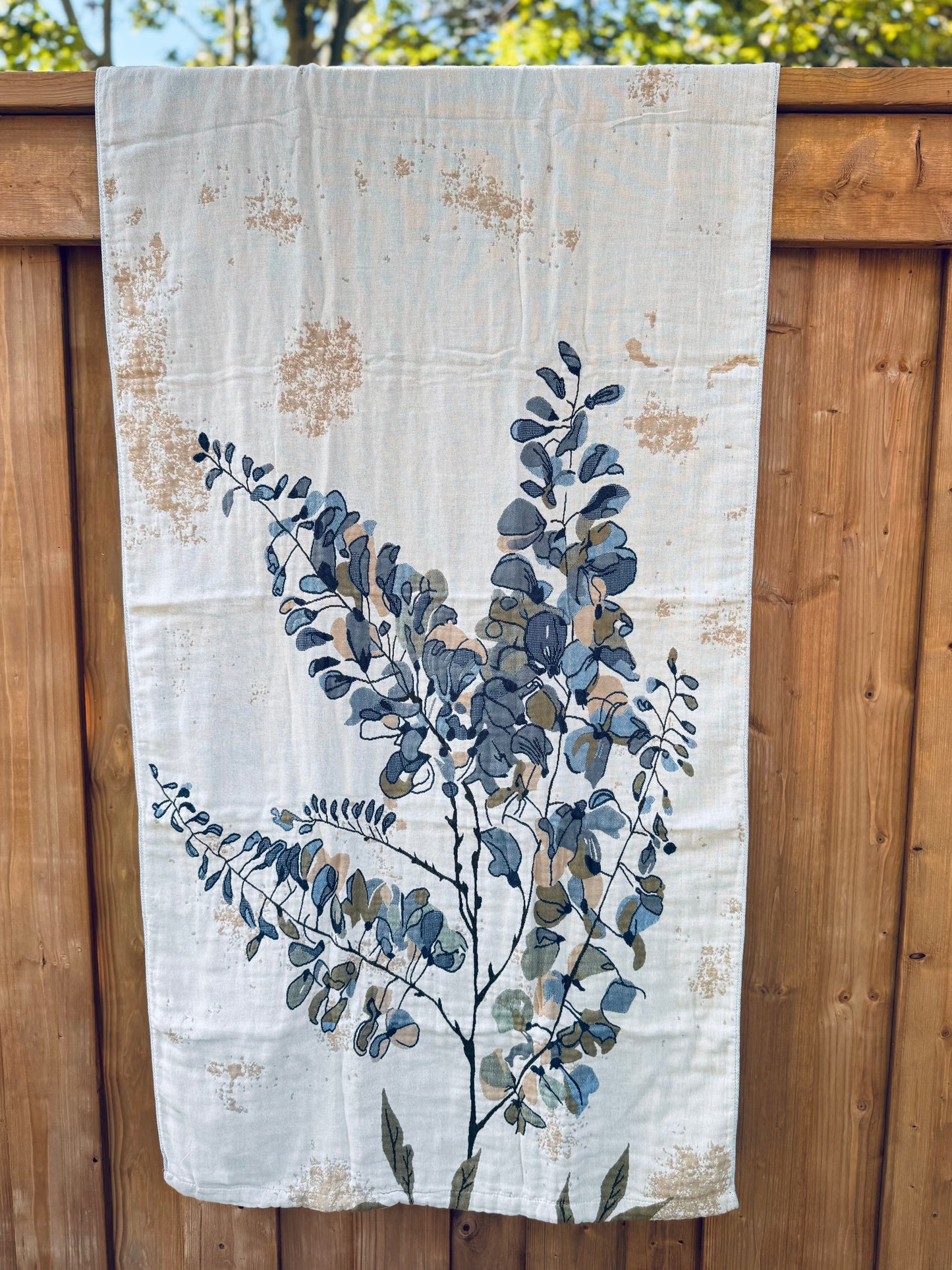 100% Cotton Woven Towel – Eucalyptus Bloom Series (80×160 cm)