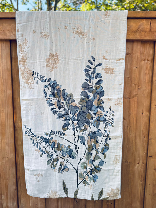 100% Cotton Woven Towel – Eucalyptus Bloom Series (80×160 cm)