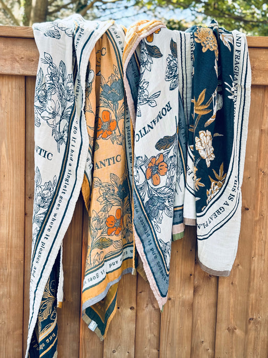 Soft Cotton Woven Towels- Blossom Series