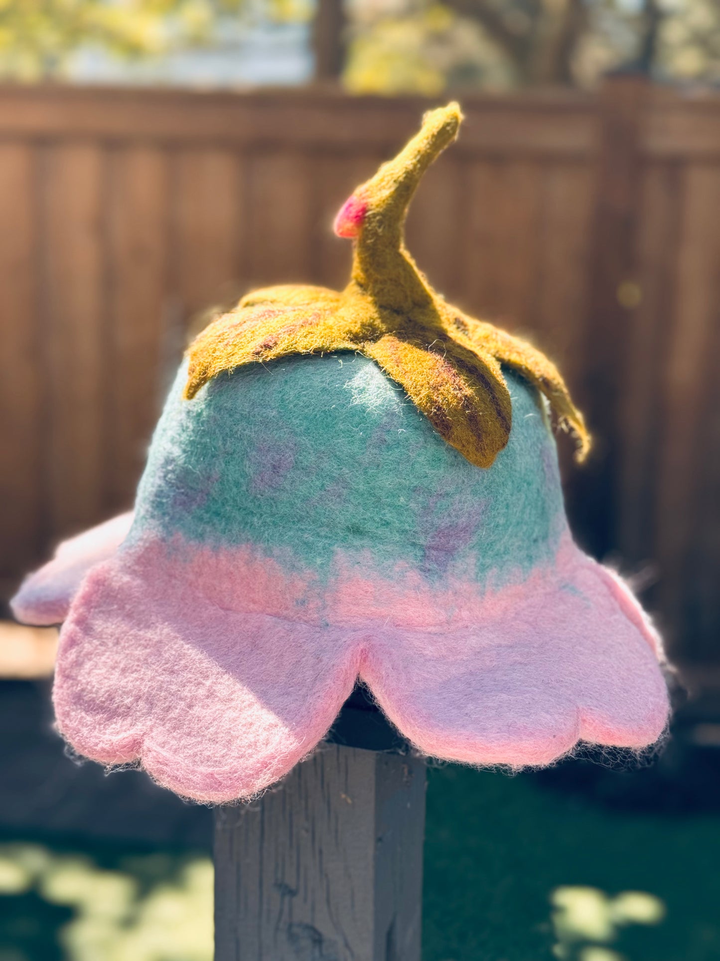 Blossom Fairy Felt Hat – Handmade in Nepal from 100% Wool