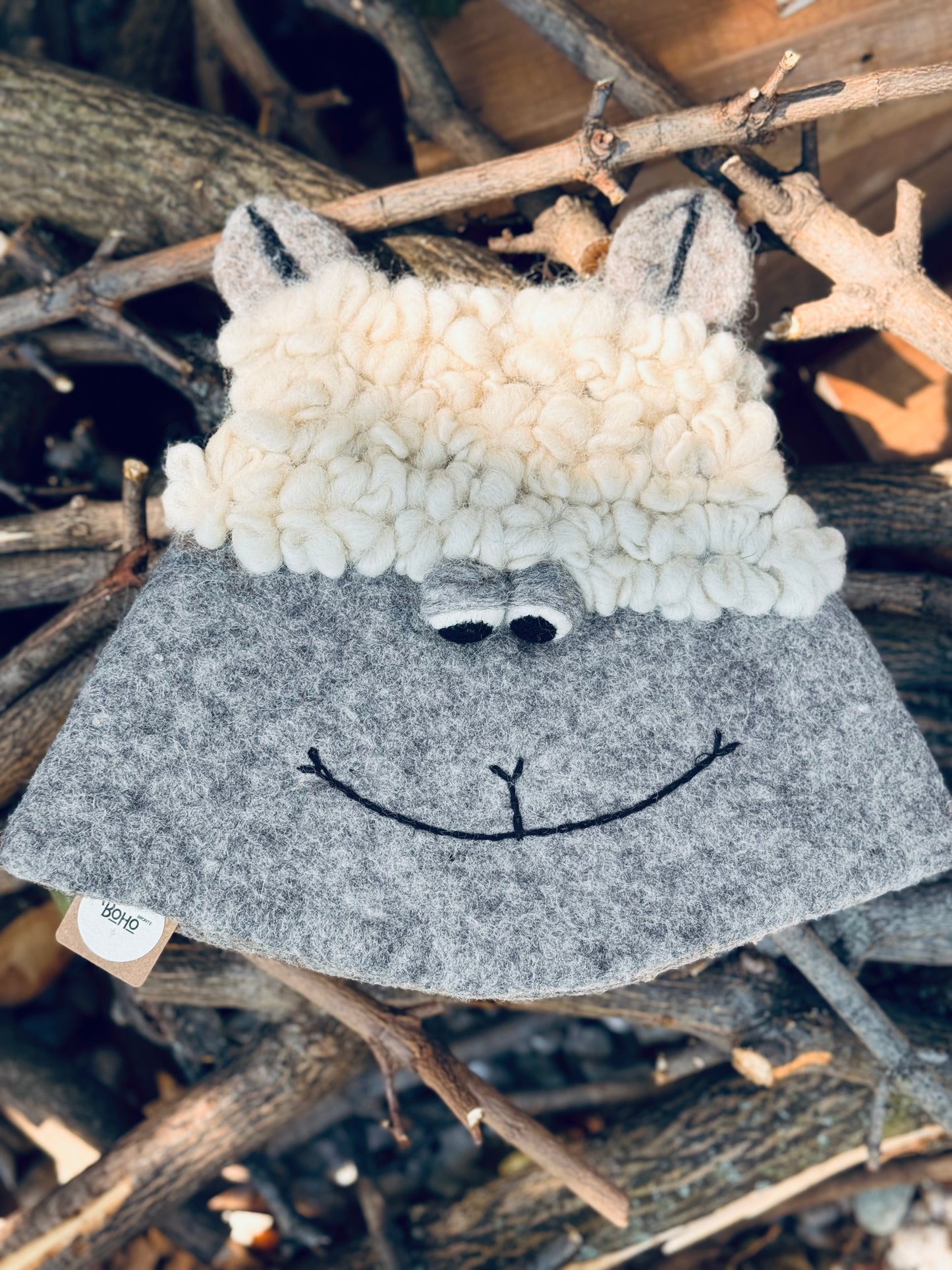 Sheep Felt Hat – Handmade in Nepal from 100% Wool (Kids Collection)
