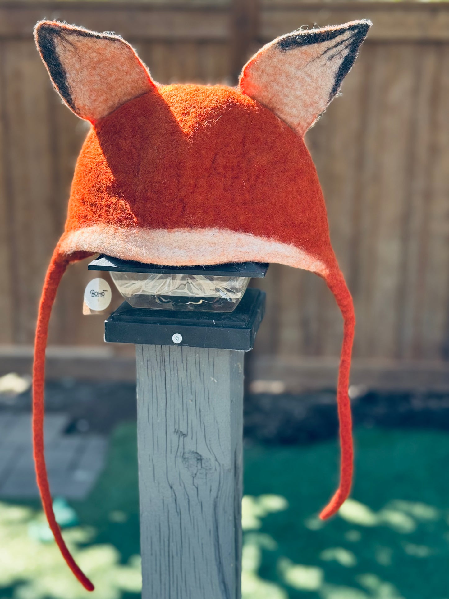 Fox Ear Felt Hat – Handmade in Nepal from 100% Wool