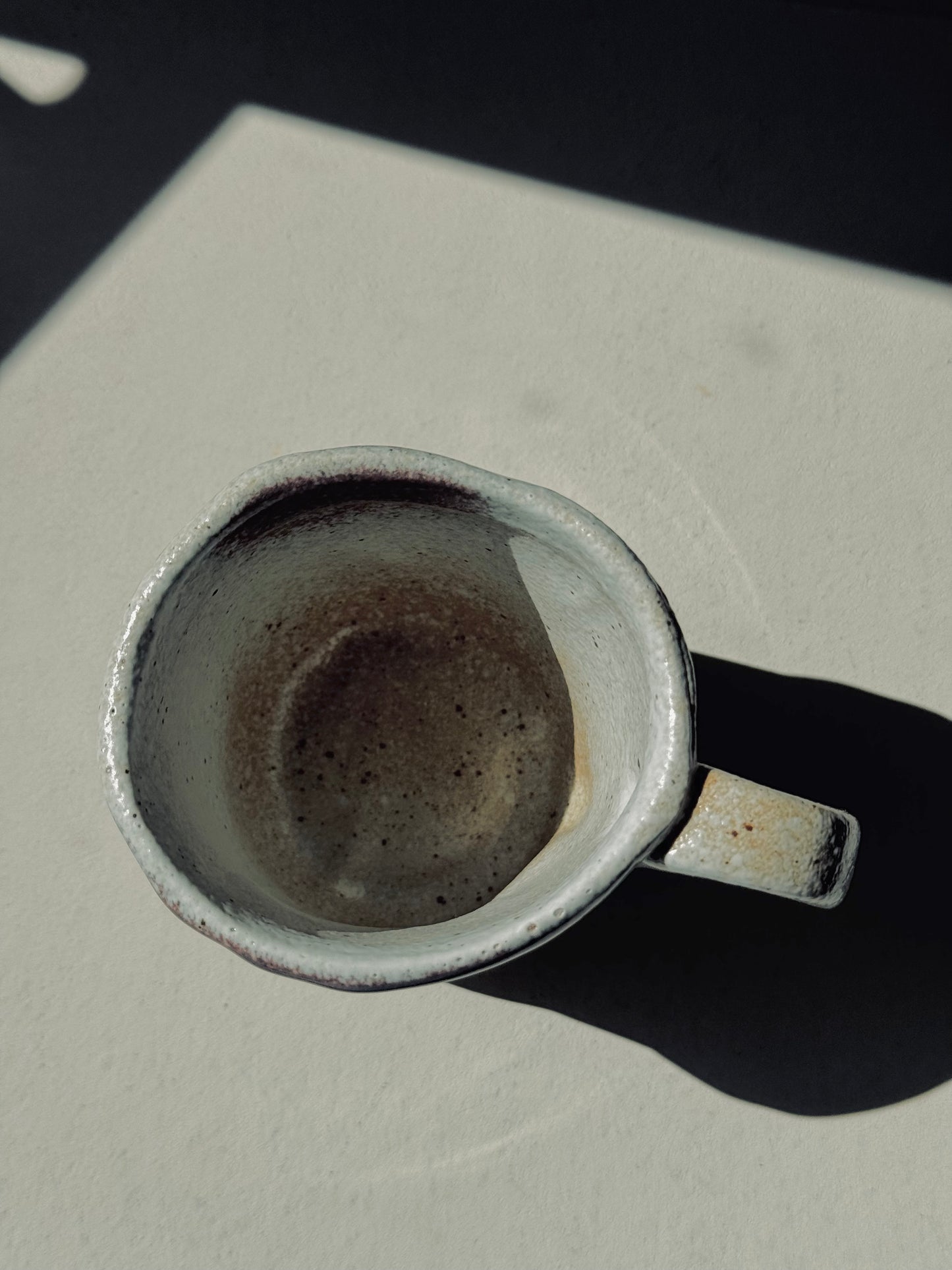 Rustic Stoneware Mug – Coarse Pottery (230ml)