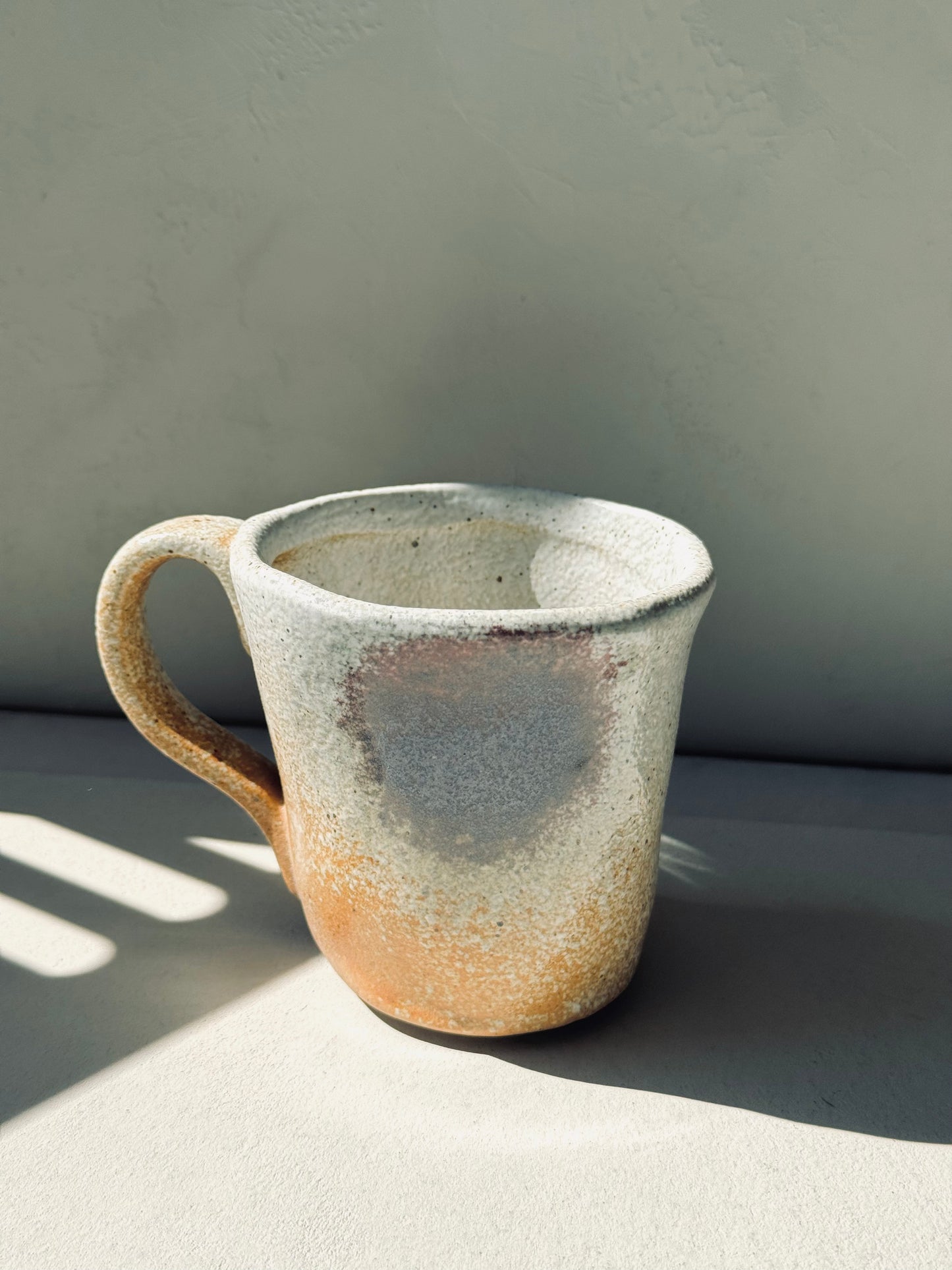 Rustic Stoneware Mug – Coarse Pottery (230ml)