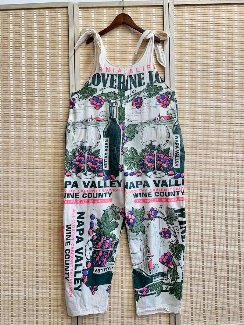 Vintage Thai Cotton Jumpsuit