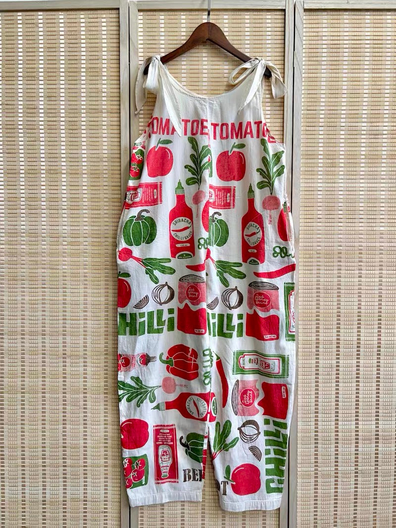 Vintage Thai Cotton Jumpsuit