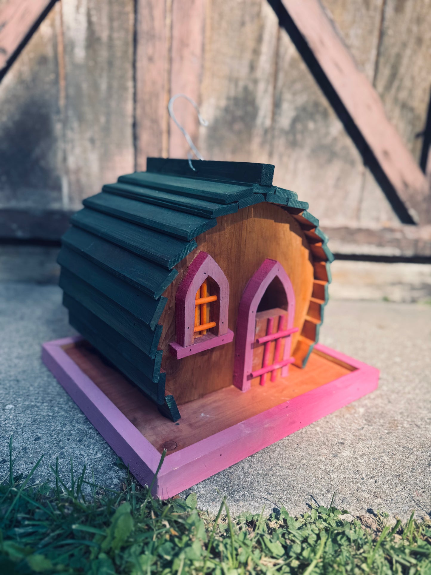 The “Fairy Pod Birdhouse” – Rose Cottage Edition
