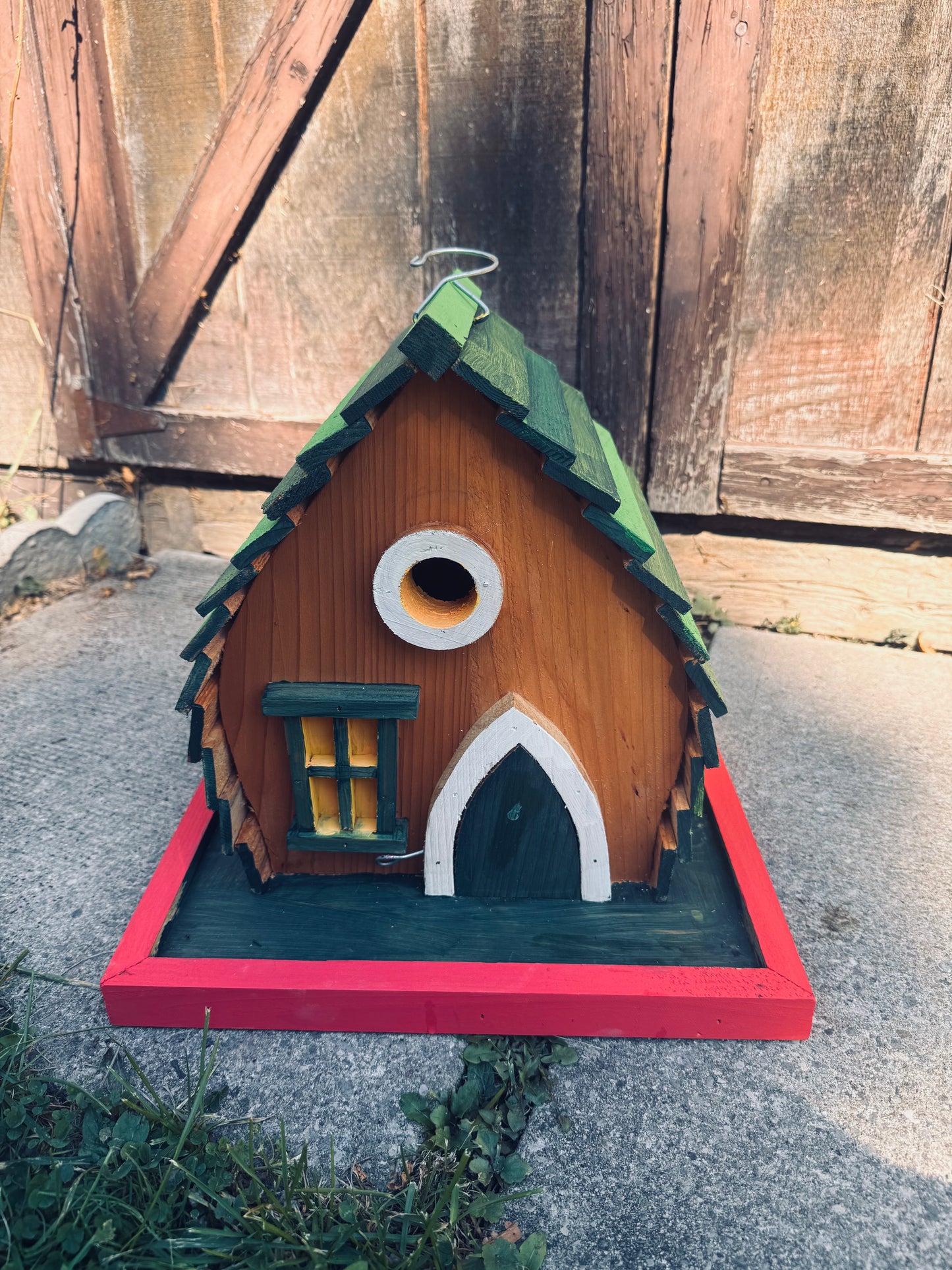 🏡 The “Fairy Peak Birdhouse” – Evergreen Cottage Edition
