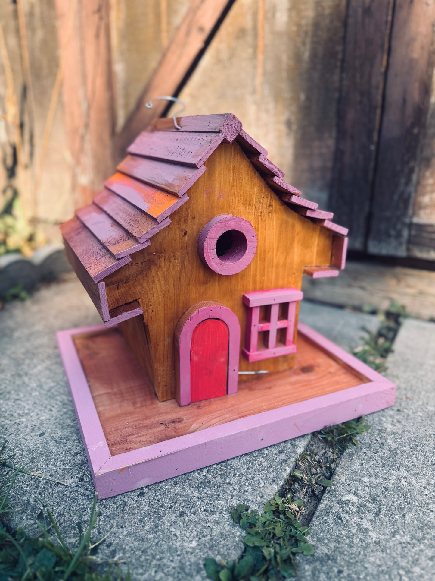 🏡 The “Fairy Peak Birdhouse” – Sunset Cottage Edition