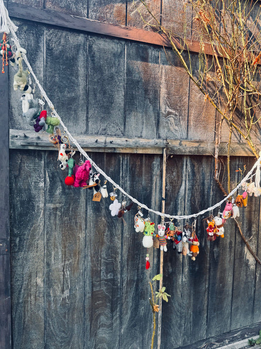 🐾 “Felt Friends” Charms & Keychains C