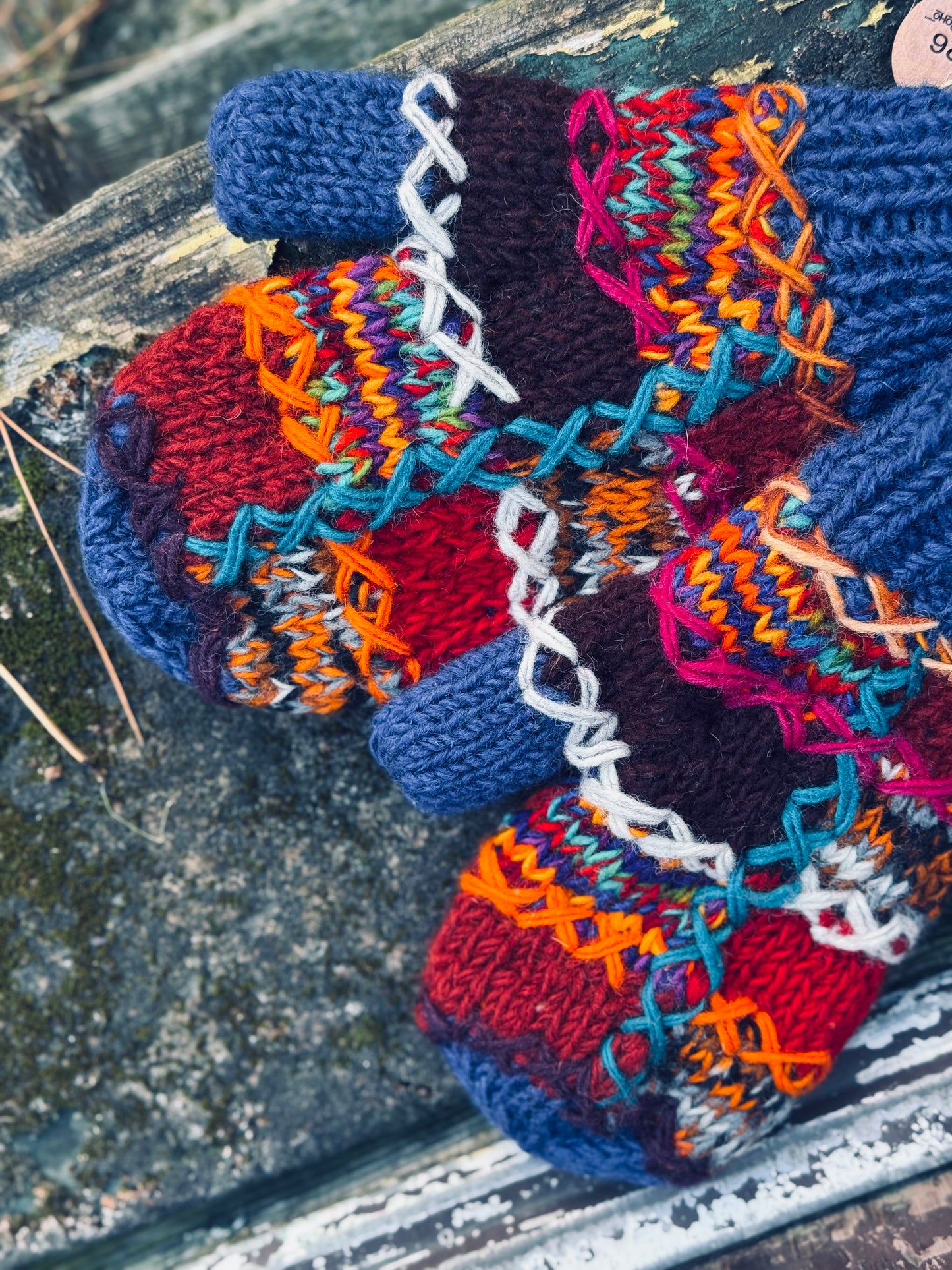 Handmade Wool Mittens – Patchwork Collection