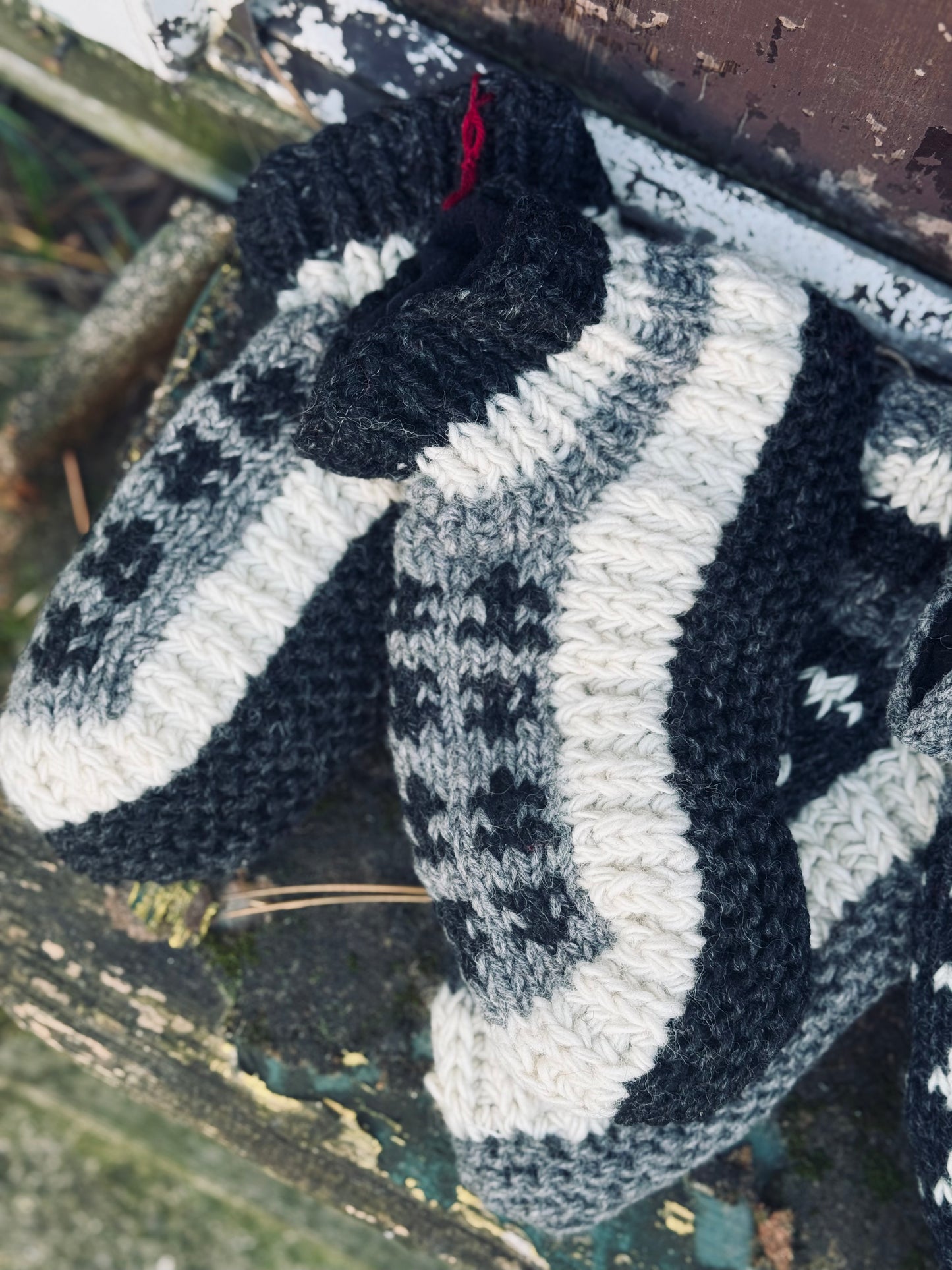 Handmade Wool Slippers – Mountain Mist Edition