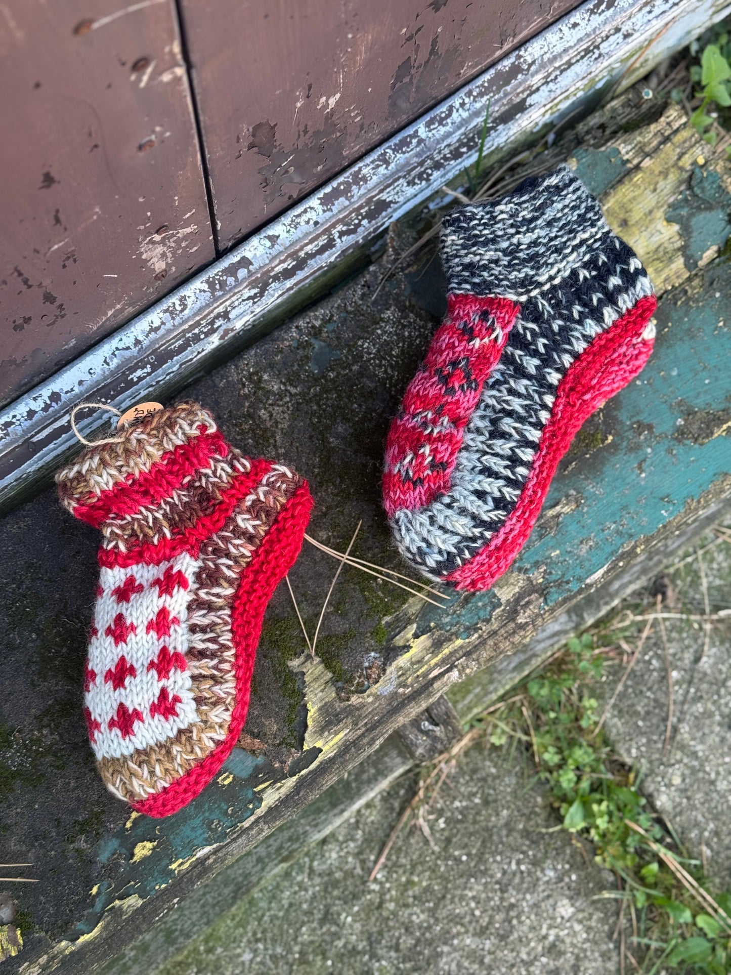 Handmade Wool Slippers – Nordic Charm Edition