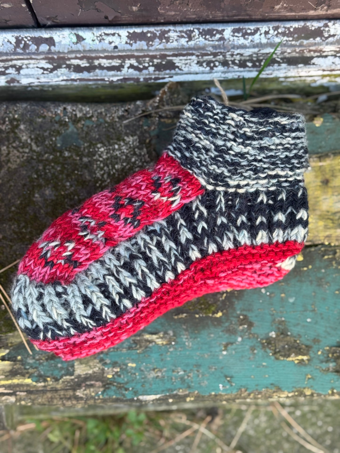 Handmade Wool Slippers – Nordic Charm Edition