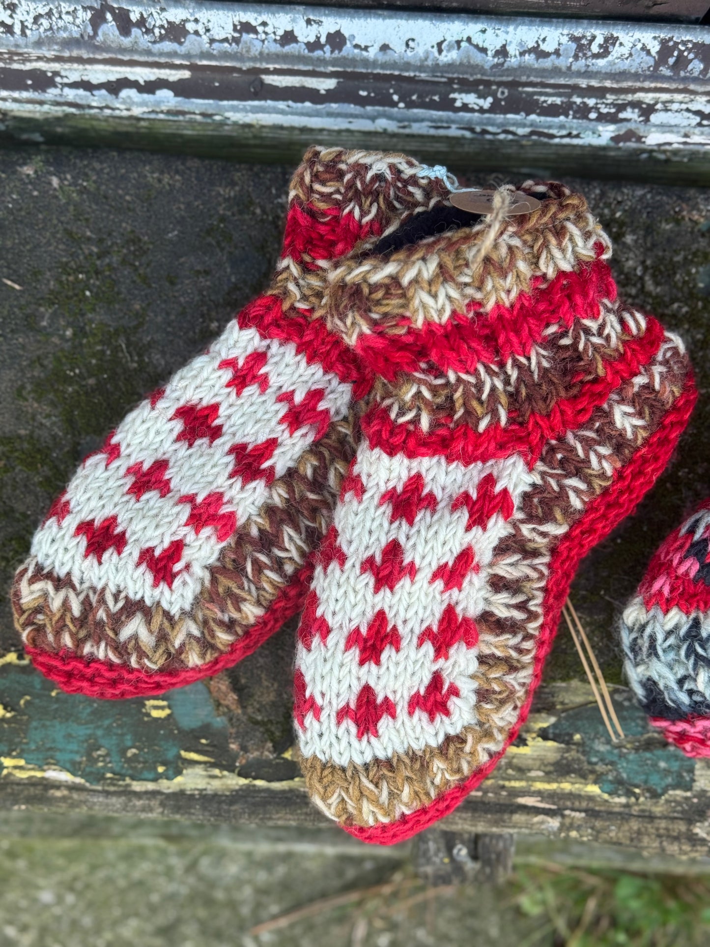 Handmade Wool Slippers – Nordic Charm Edition