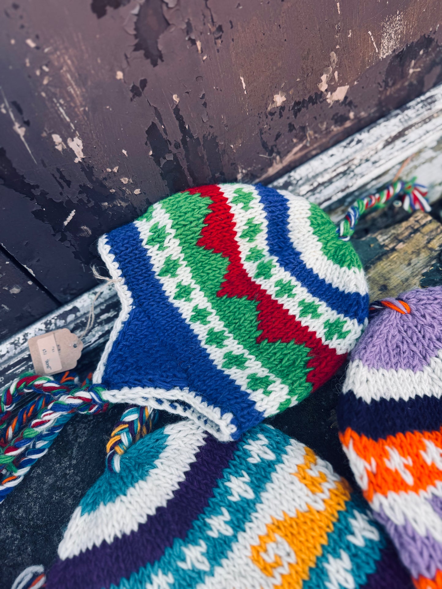 🧢 “Little Himalayan Adventurer” Wool Earflap Hat (Kid Size) – Handmade in Nepal 🇳🇵