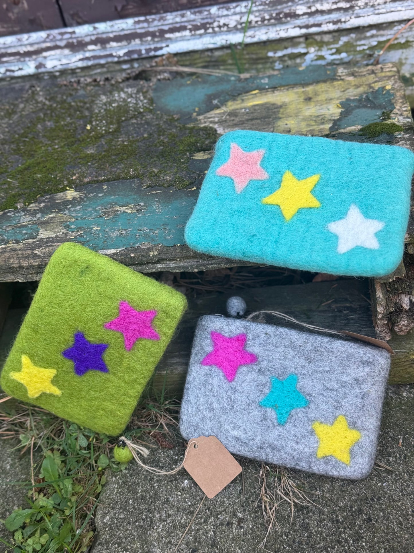 Handmade Felt Pouch – Starlight Edition