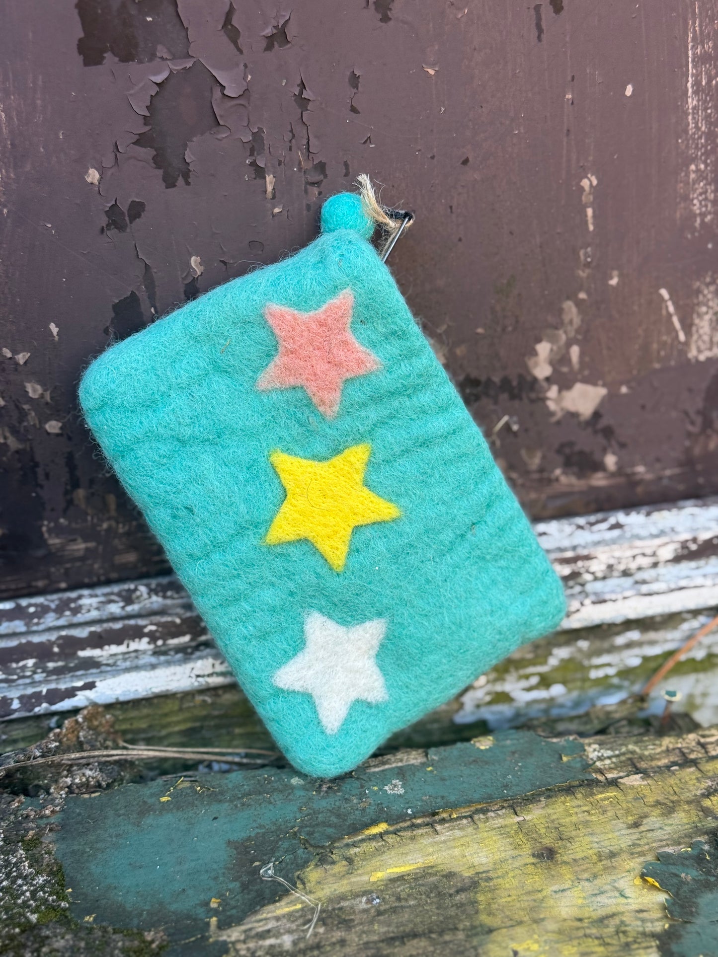 Handmade Felt Pouch – Starlight Edition