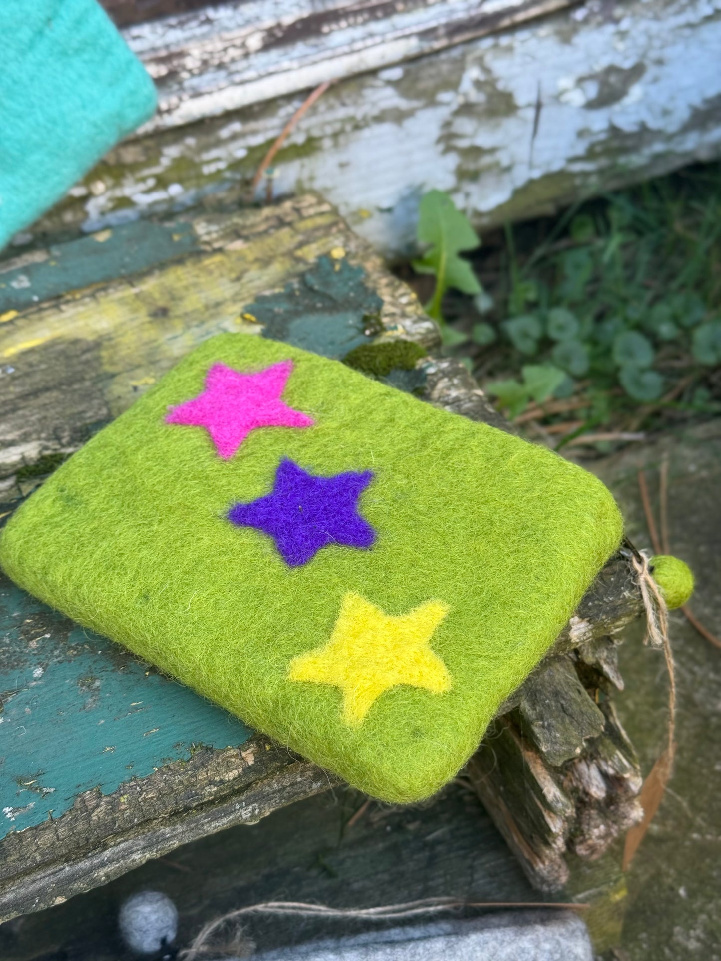 Handmade Felt Pouch – Starlight Edition