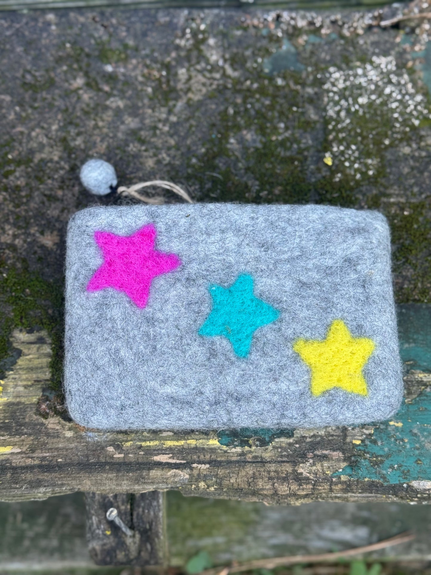 Handmade Felt Pouch – Starlight Edition