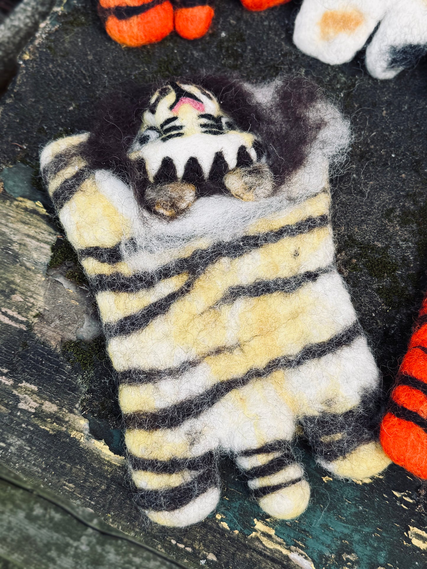 Handmade Felt Animal Coaster – Jungle Friends Collection 🐯🦓🦁