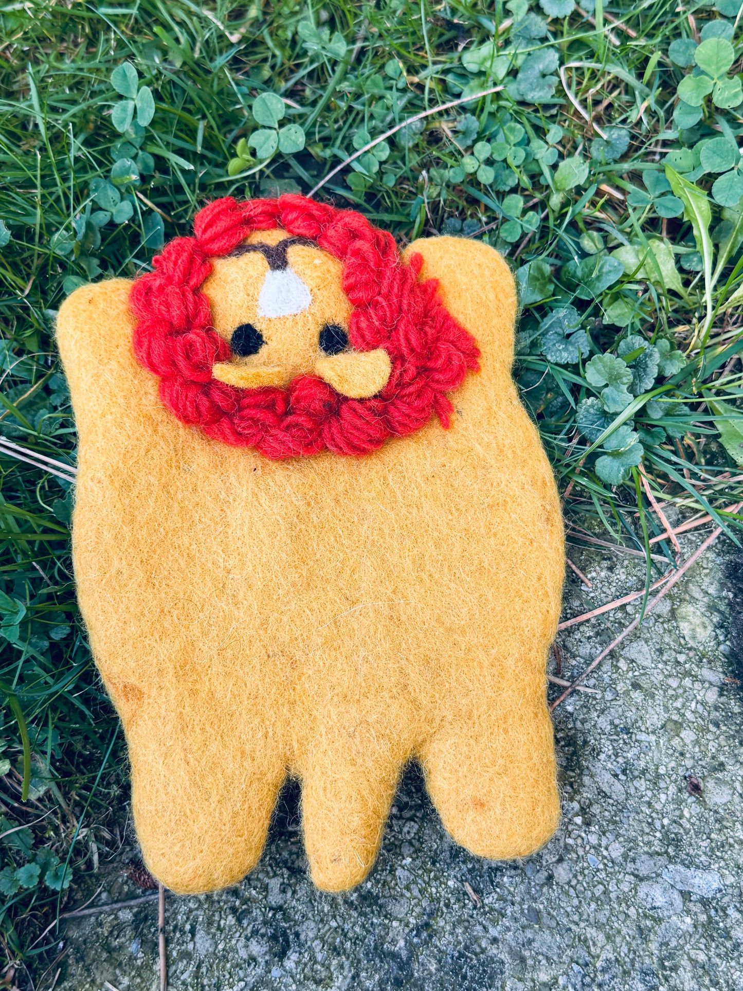 Handmade Felt Animal Coaster – Jungle Friends Collection 🐯🦓🦁