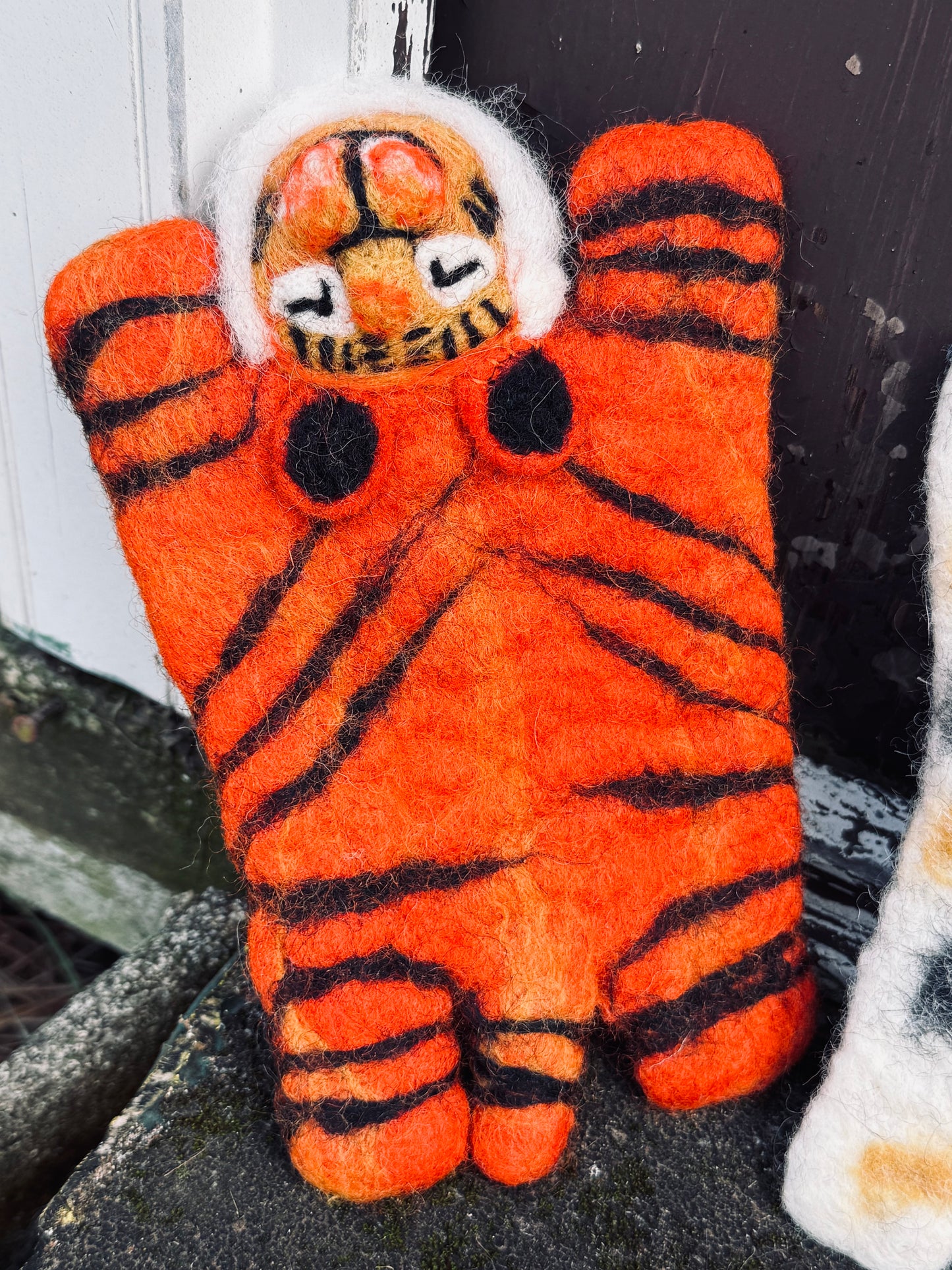 Handmade Felt Animal Coaster – Jungle Friends Collection 🐯🦓🦁