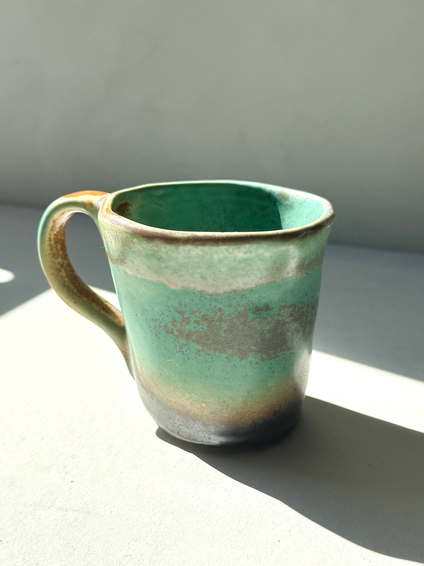 Rustic Ocean Stoneware Mug | Handcrafted Ceramic | 230ml