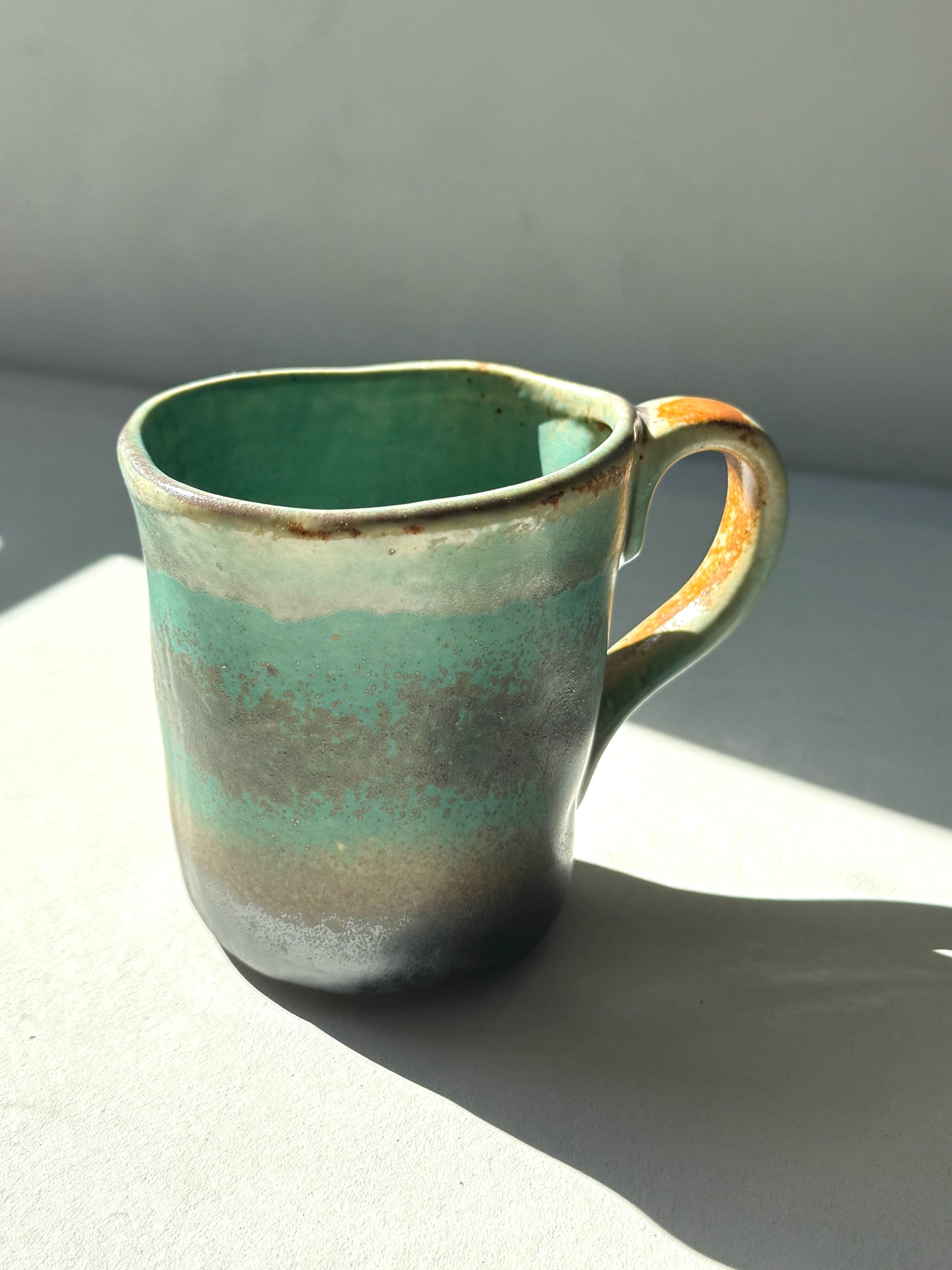 Rustic Ocean Stoneware Mug | Handcrafted Ceramic | 230ml