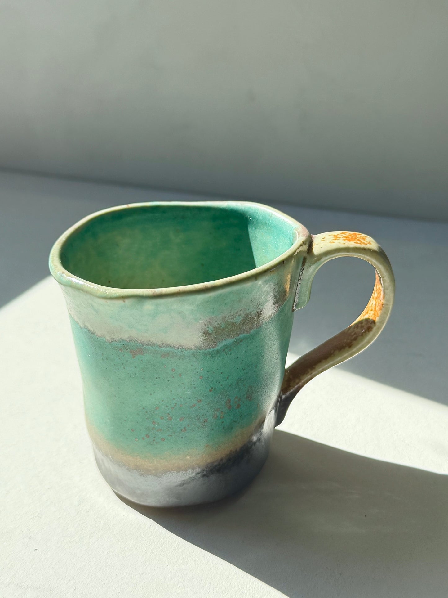 Rustic Ocean Stoneware Mug | Handcrafted Ceramic | 230ml