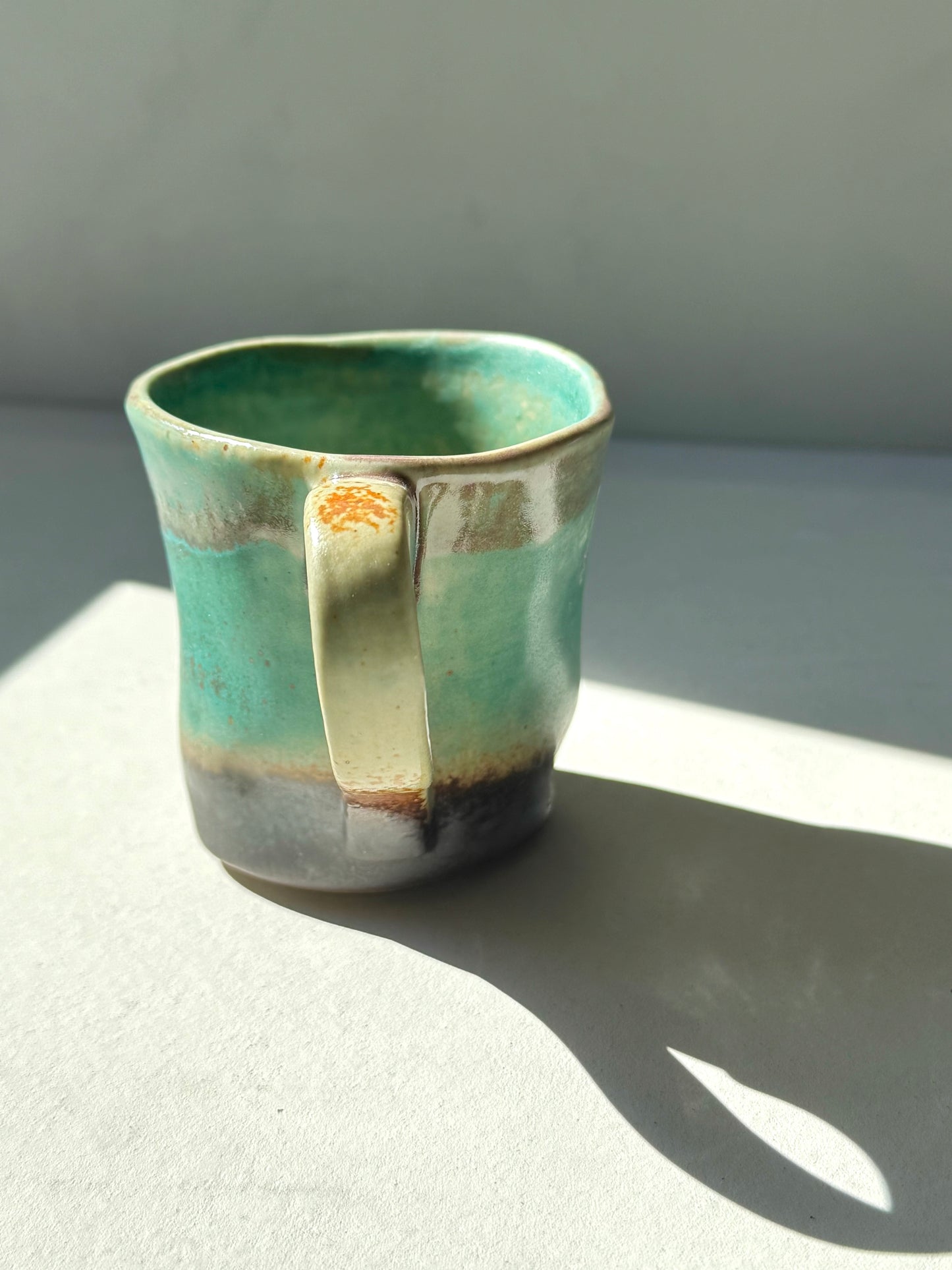 Rustic Ocean Stoneware Mug | Handcrafted Ceramic | 230ml