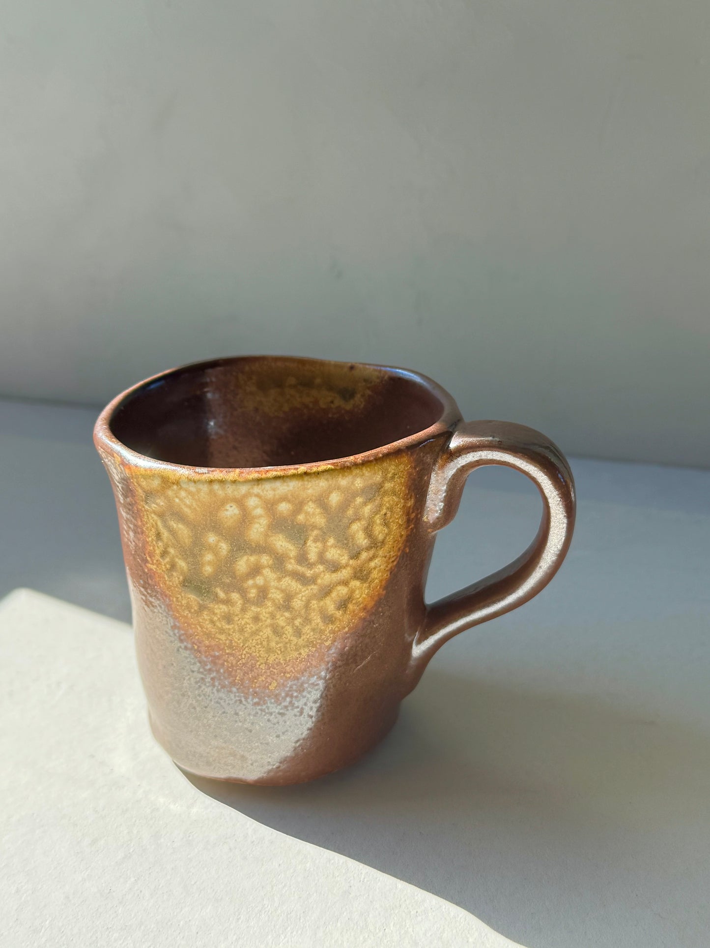 Golden Earth Stoneware Mug | Handcrafted Ceramic | 230ml