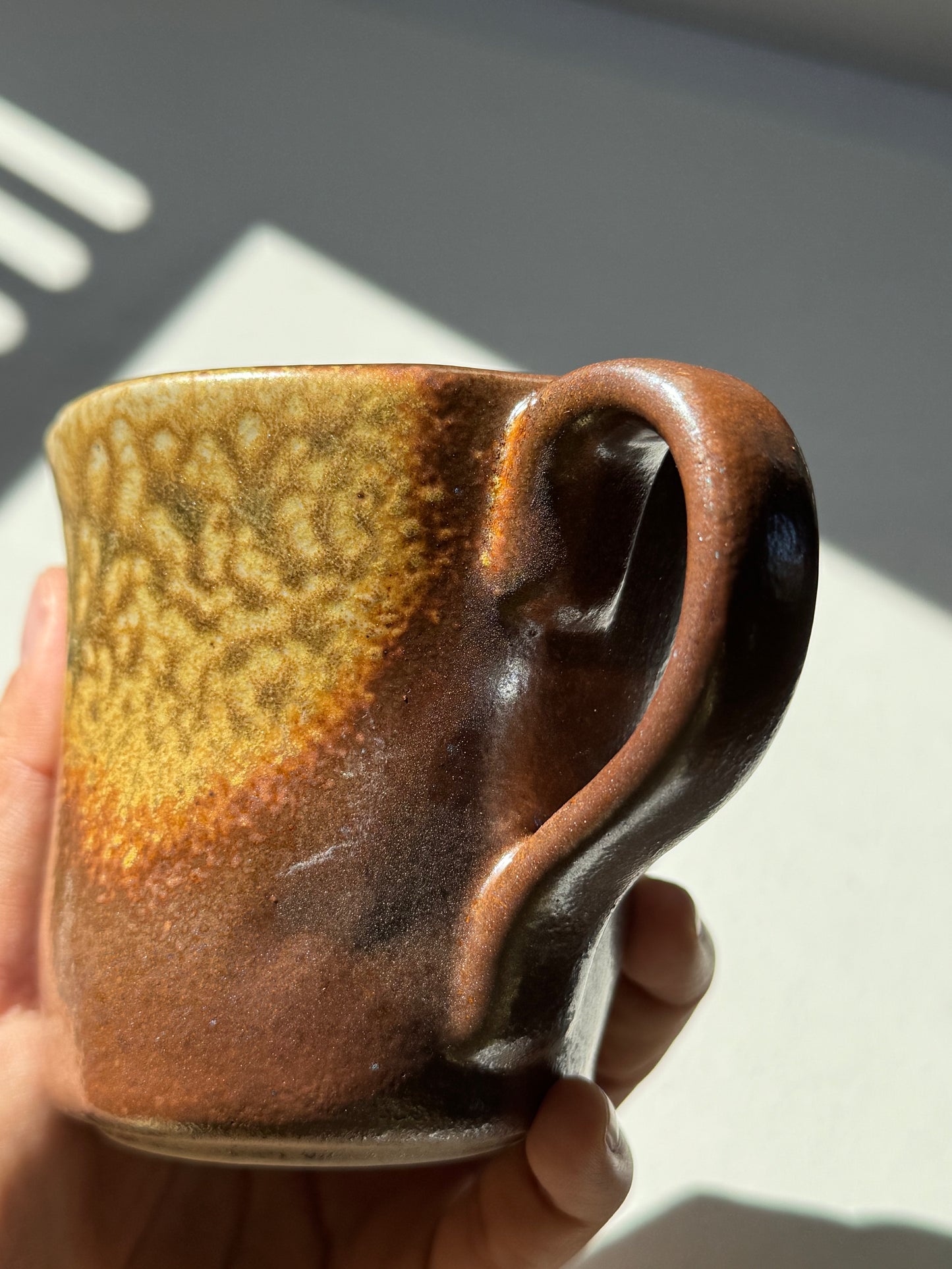 Golden Earth Stoneware Mug | Handcrafted Ceramic | 230ml
