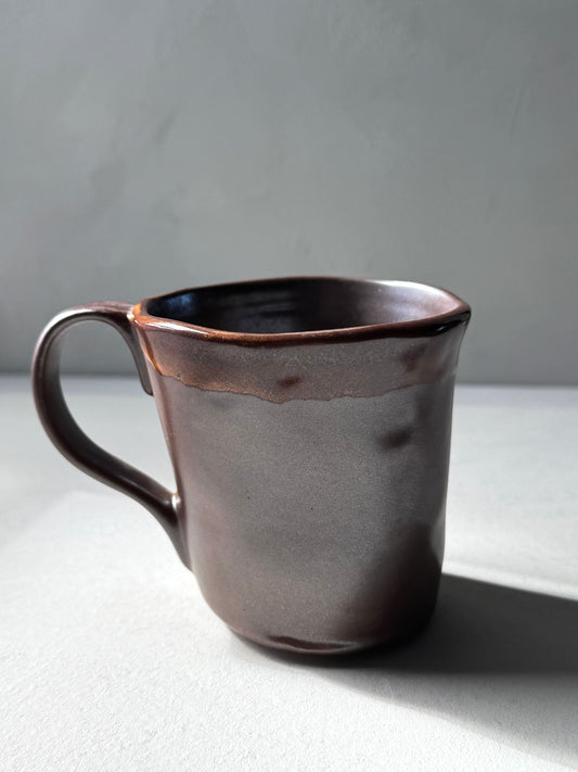 Mocha Horizon Stoneware Mug | Handcrafted Ceramic | 230ml