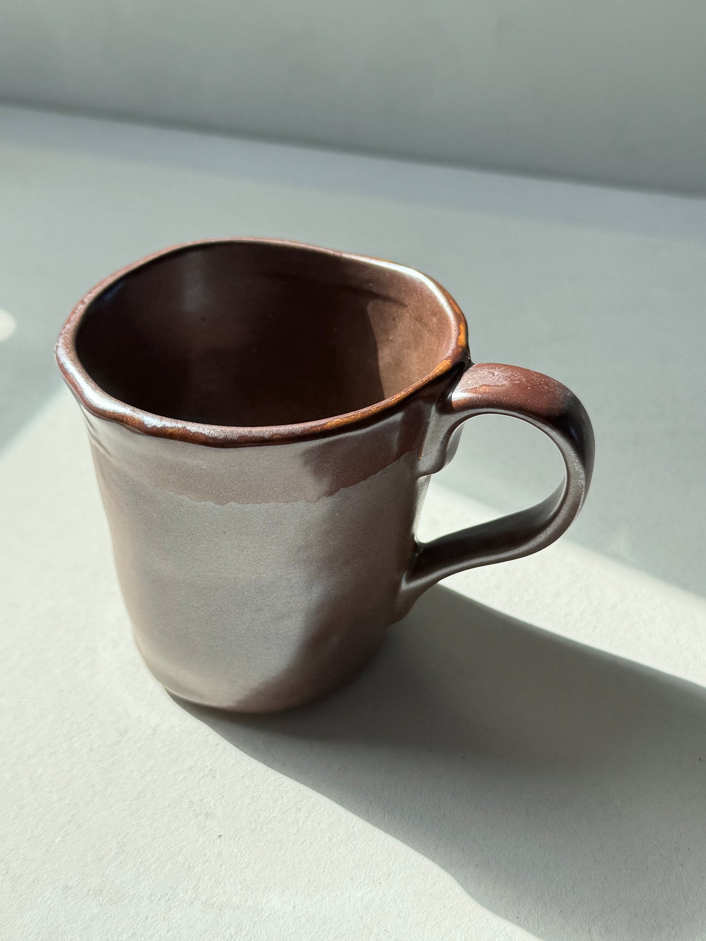 Mocha Horizon Stoneware Mug | Handcrafted Ceramic | 230ml