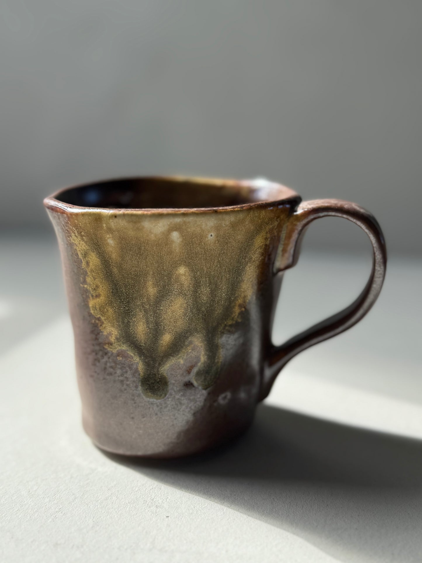 Golden Earth Stoneware Mug | Handcrafted Ceramic | 230ml