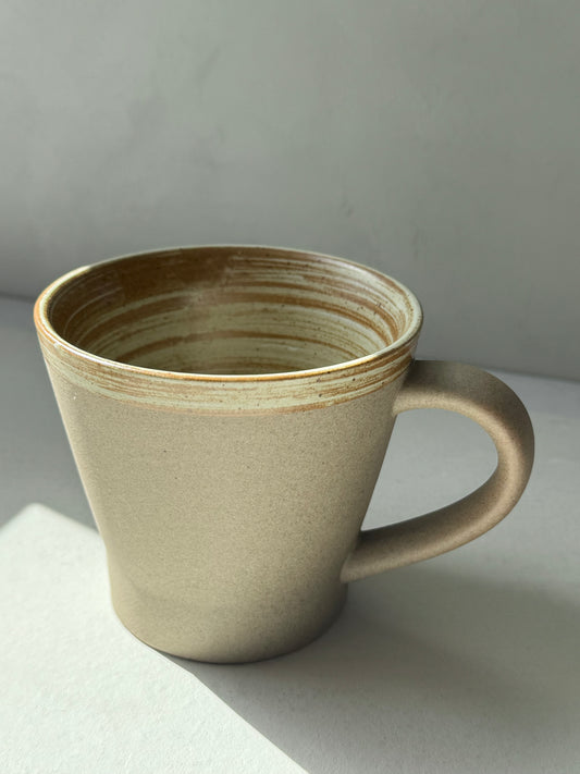 Minimalist Stoneware Mug | Spiral Interior
