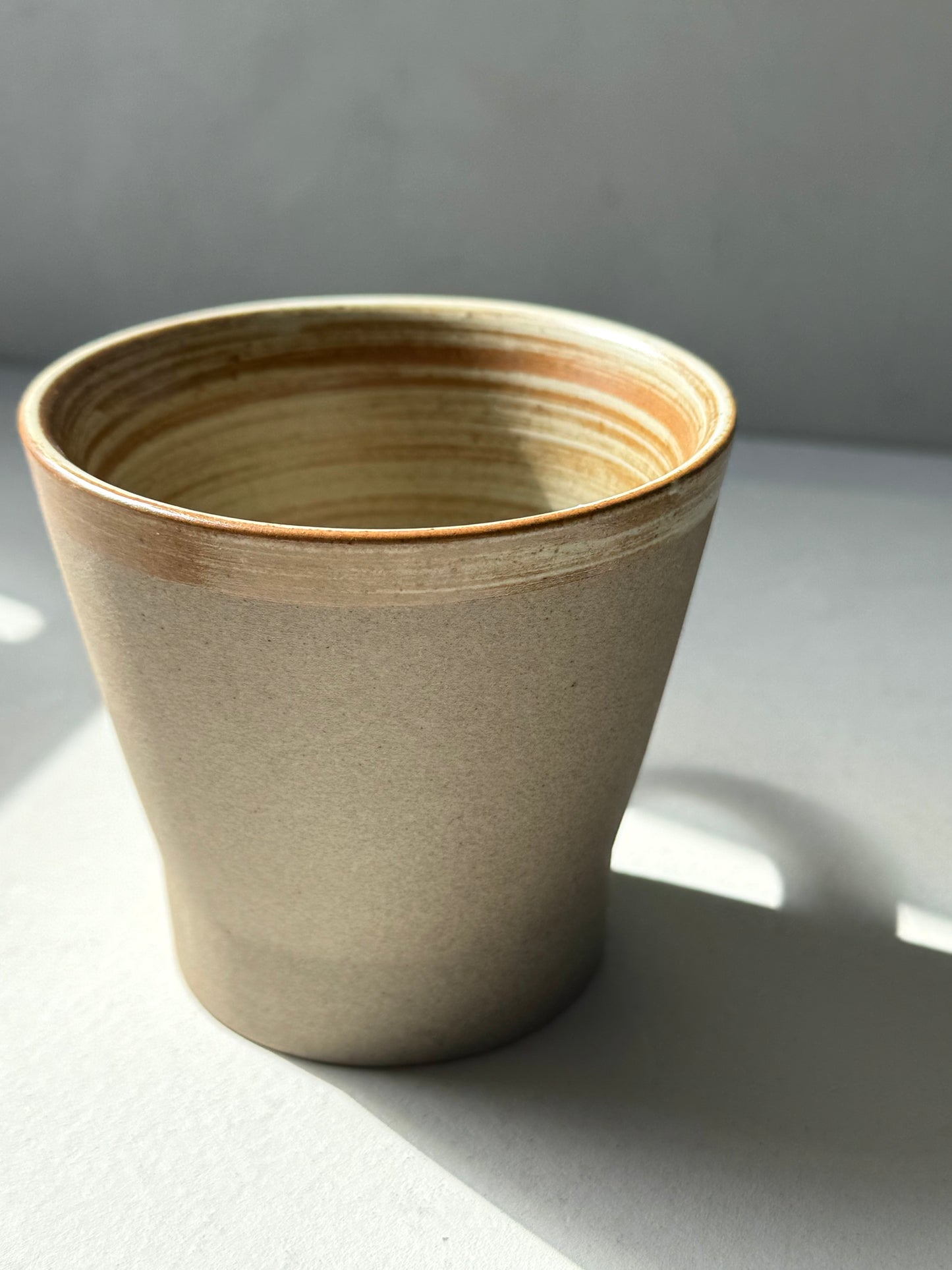 Minimalist Stoneware Mug | Spiral Interior