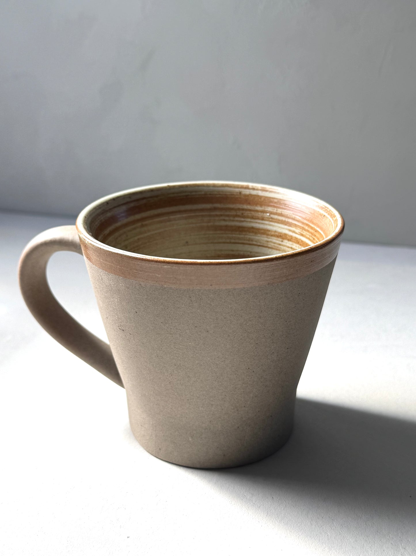 Minimalist Stoneware Mug | Spiral Interior