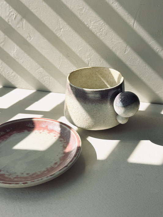 Orbit Series – Ceramic Mug + Saucer