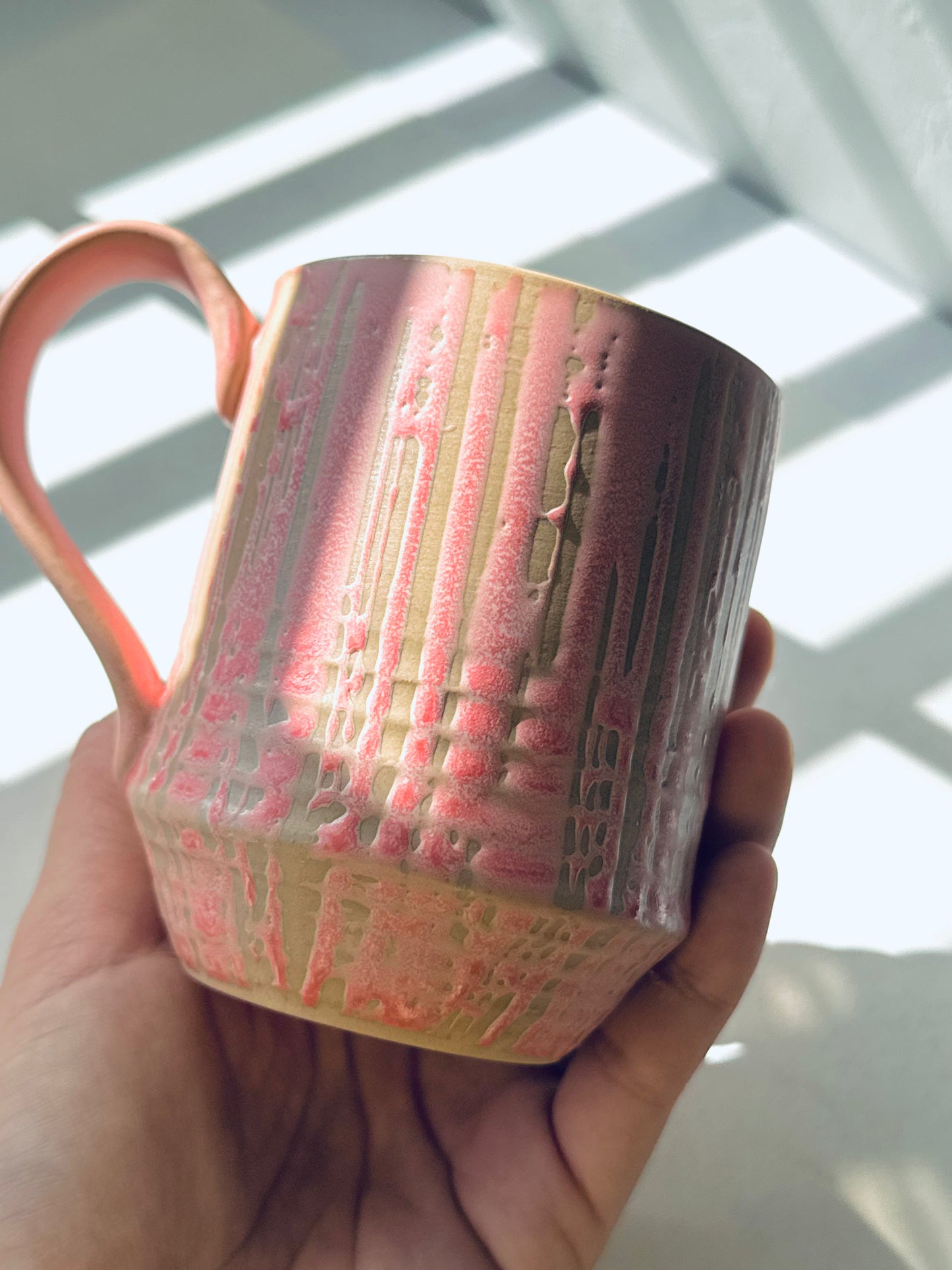 BoHo Bronte Flow Glaze Mug – Sakura Pink