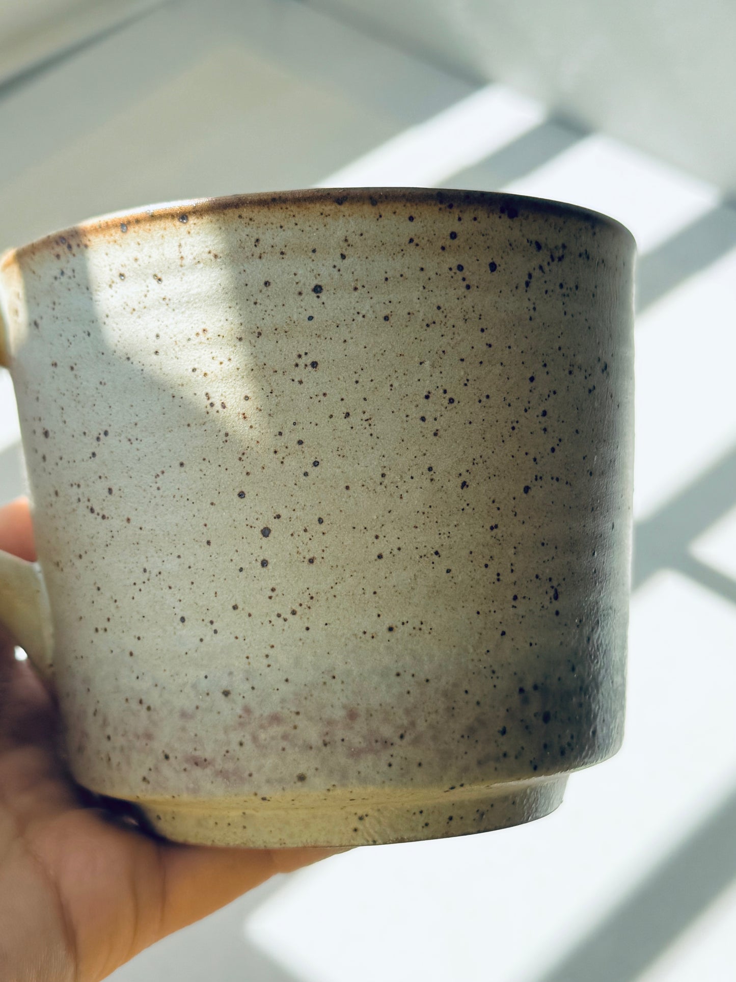 BoHo Bronte Minimalist Clay Mug – Sand Speckle Edition