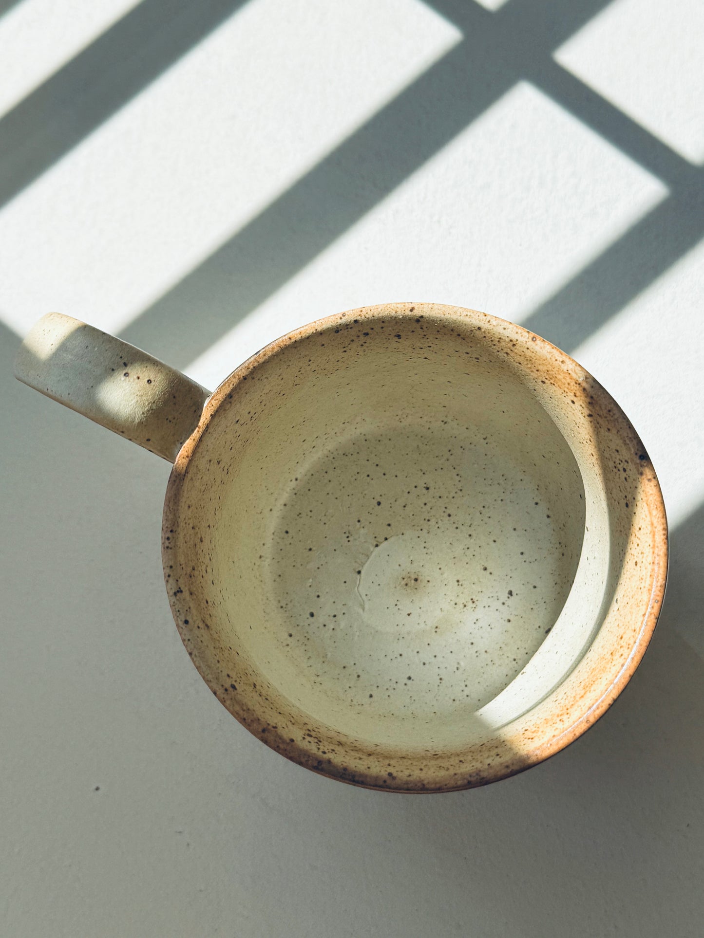 BoHo Bronte Minimalist Clay Mug – Sand Speckle Edition