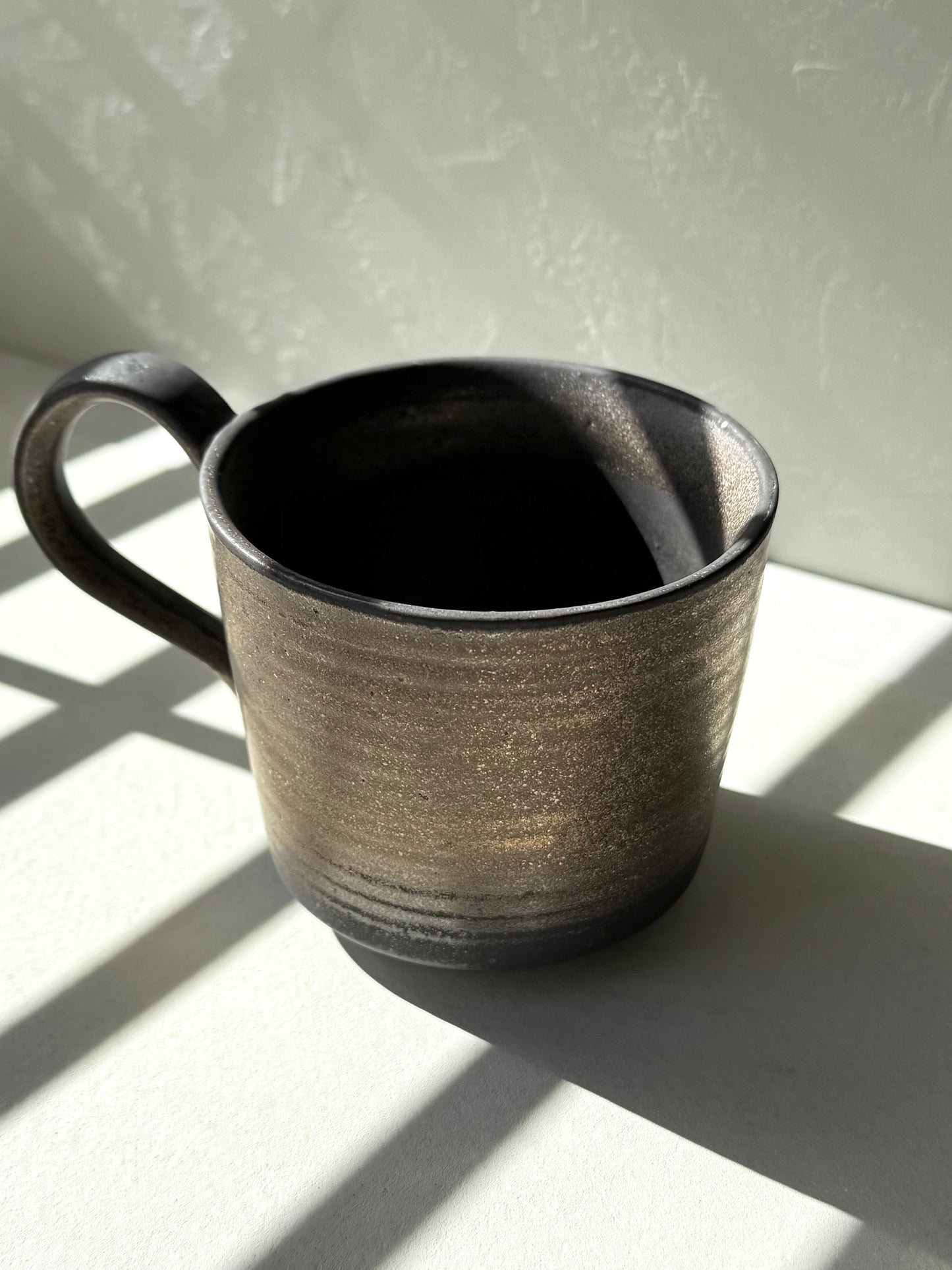 BoHo Bronte Matte Clay Mug – Charcoal Mist Edition