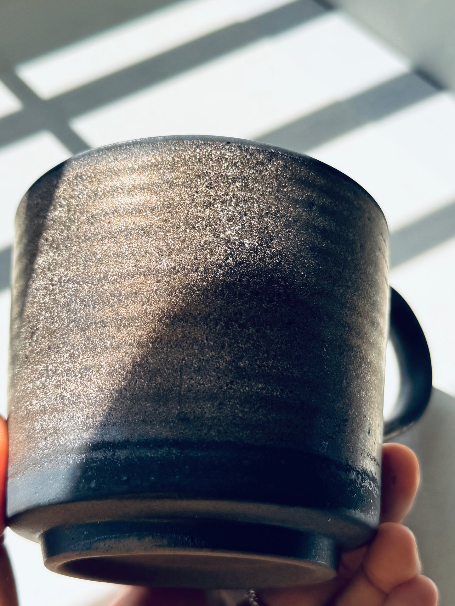 BoHo Bronte Matte Clay Mug – Charcoal Mist Edition