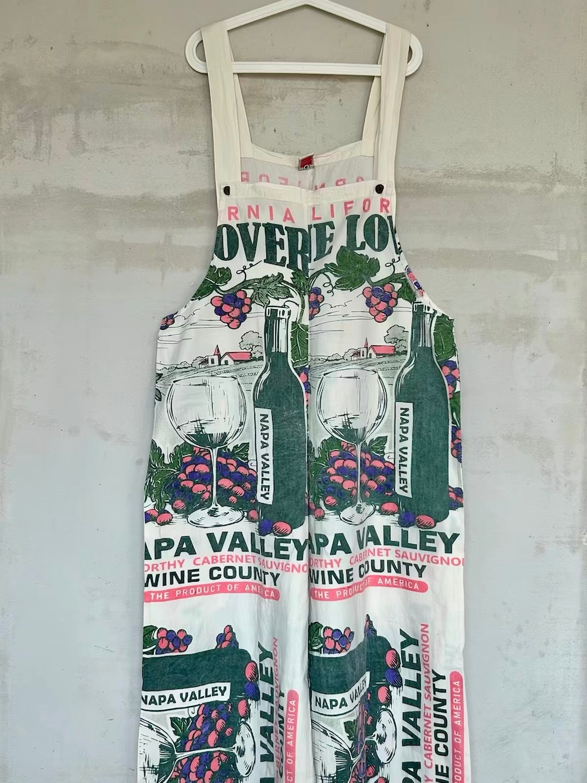 Mixed Prints Washed Cotton Overalls – Oversized